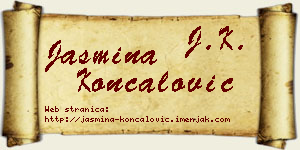 Jasmina Končalović vizit kartica
